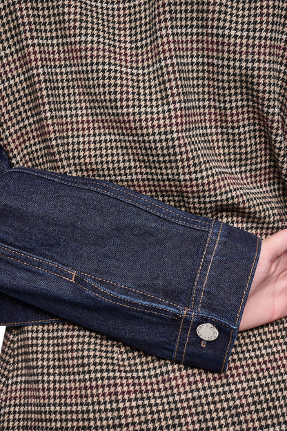 MIXED MEDIA DENIM JACKET Fearless/Houndstooth | DKNY