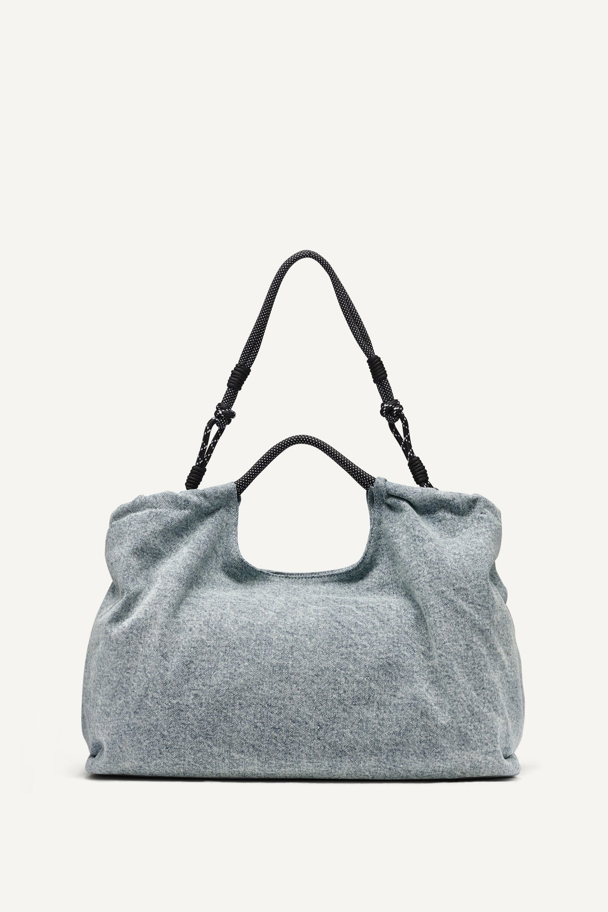 MABEL DENIM LARGE LOGO TOTE Acid Wash | DKNY