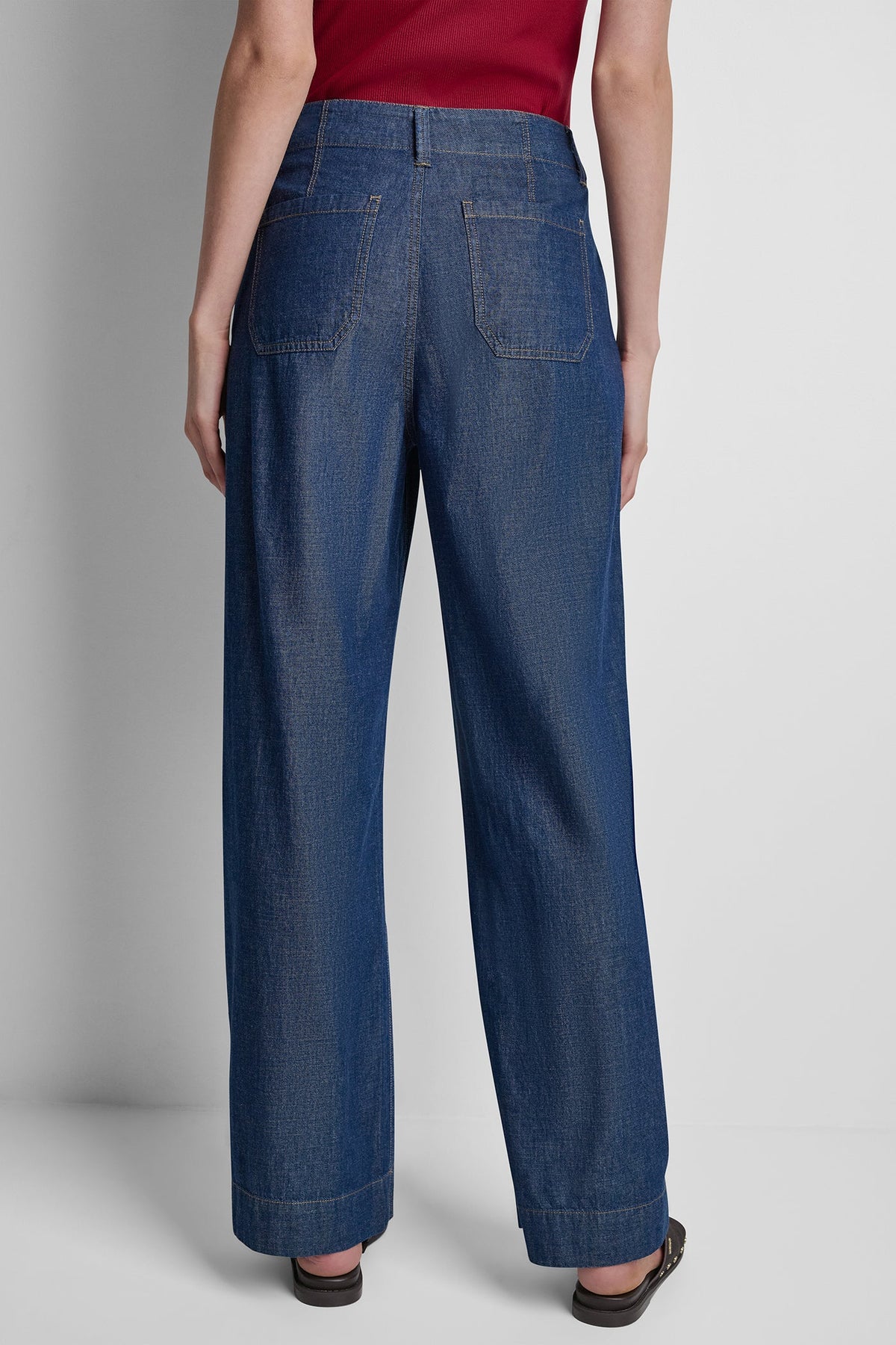 HIGH-RISE STRAIGHT LEG PANT Crosby Wash | DKNY