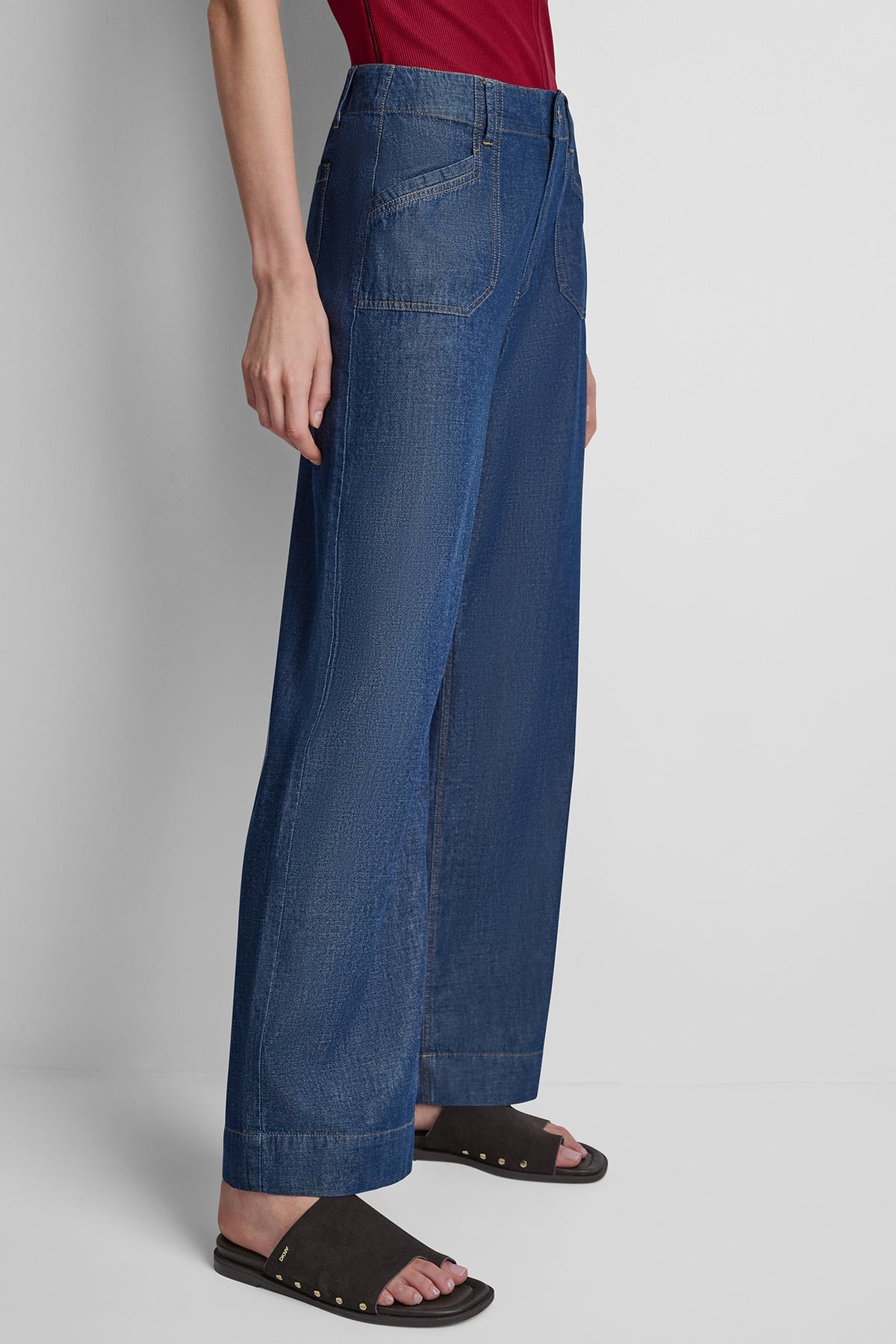 HIGH-RISE STRAIGHT LEG PANT Crosby Wash | DKNY
