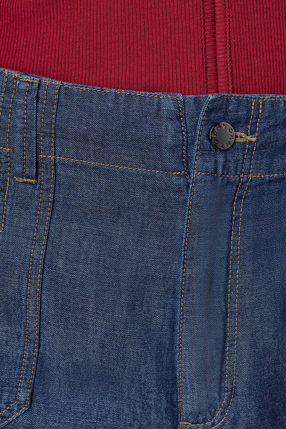 HIGH-RISE STRAIGHT LEG PANT Crosby Wash | DKNY