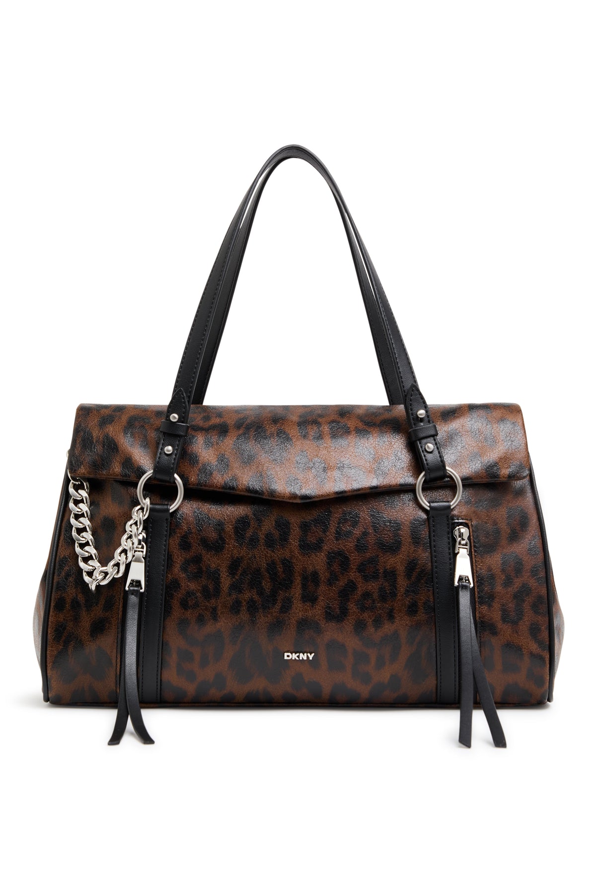 SKYE MEDIUM SATCHEL Leopard | DKNY