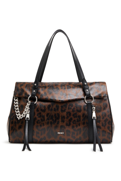 SKYE MEDIUM SATCHEL Leopard | DKNY