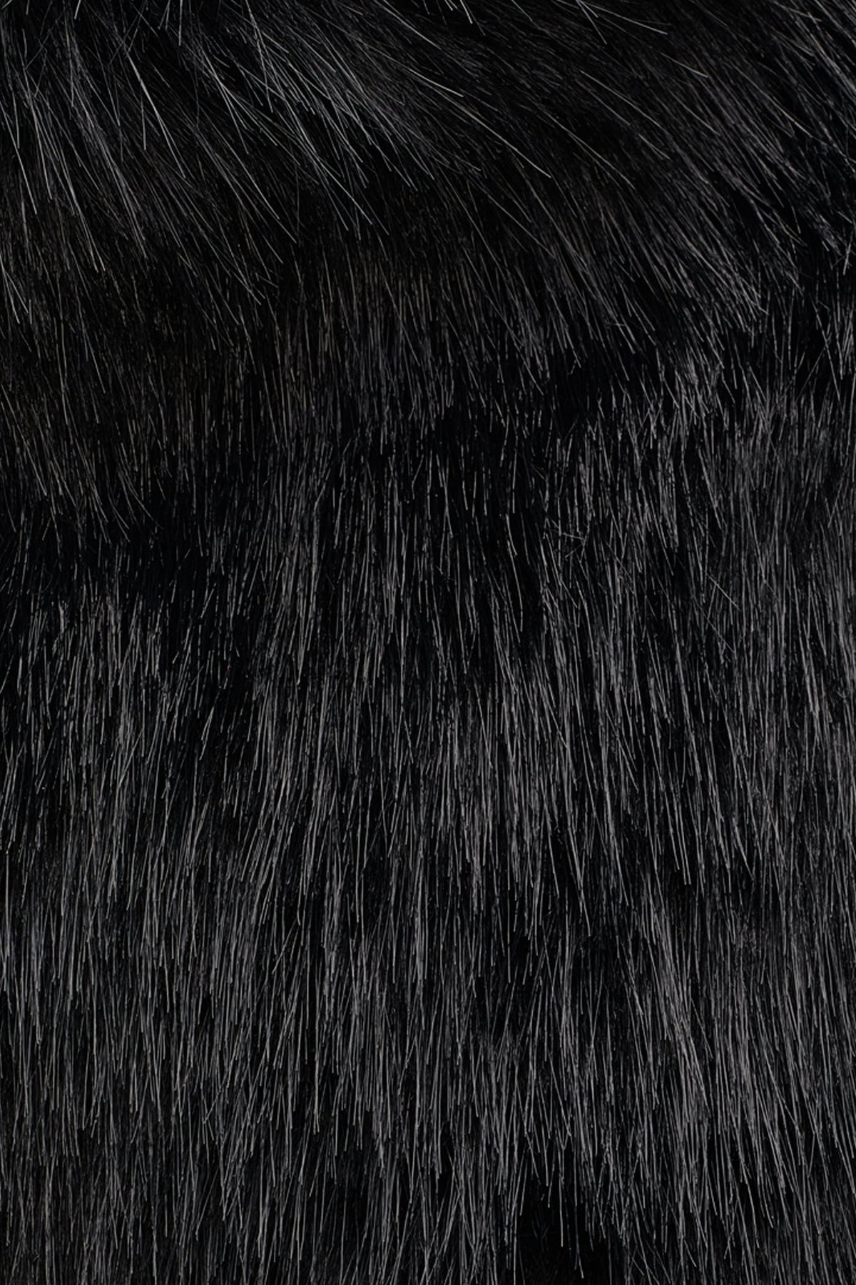 PAULA LARGE FAUX FUR TOTE Black/Silver | DKNY
