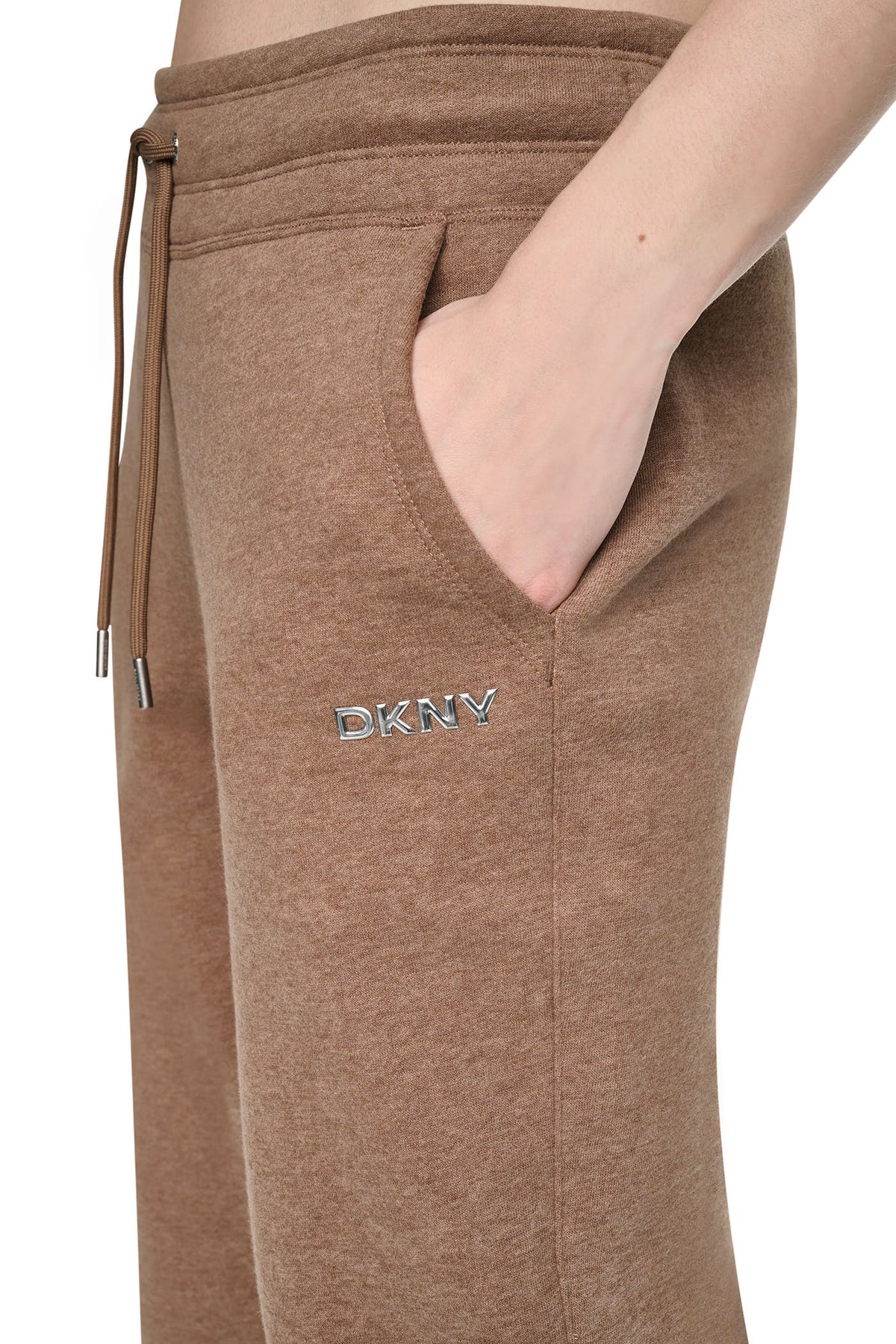 METALLIC BUBBLE HIGH-RISE STRAIGHT LEG PANT Black | DKNY