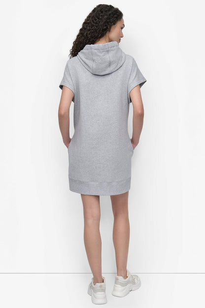 TWO-TONE LOGO DRAWCORD SNEAKER DRESS Punch | DKNY
