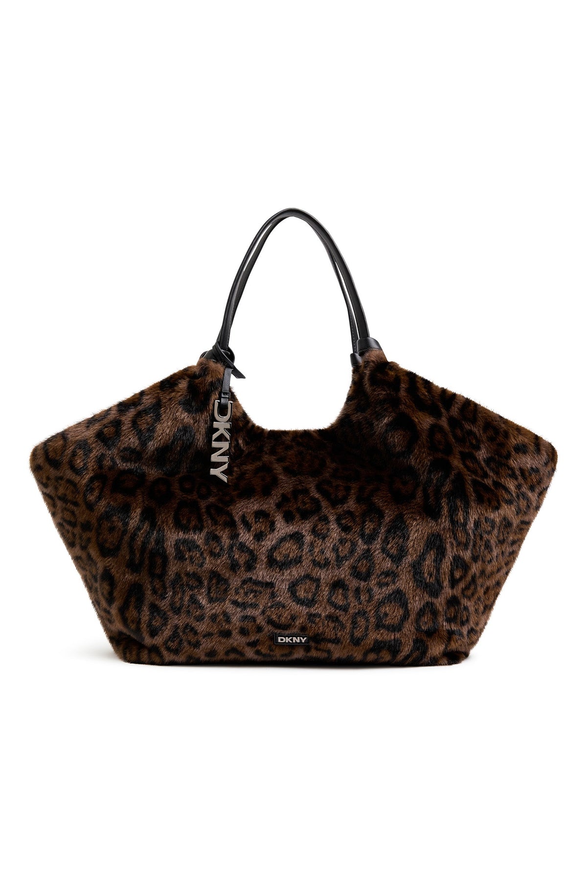 PAULA LARGE FAUX FUR TOTE Leopard | DKNY