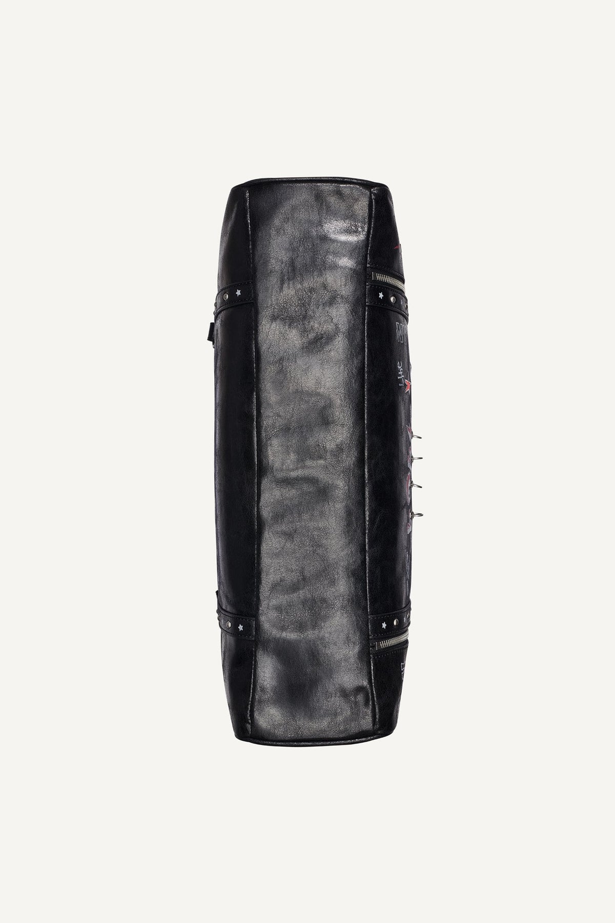 SKYE LARGE SATCHEL Black/Silver | DKNY