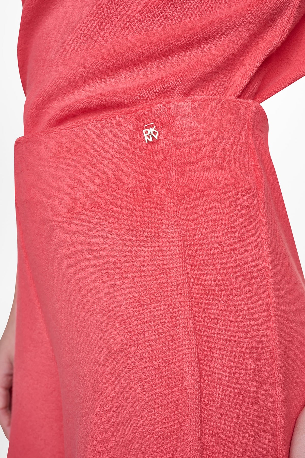 TOWELLING TERRY HIGH RISE WIDE LEG PANT Punch | DKNY