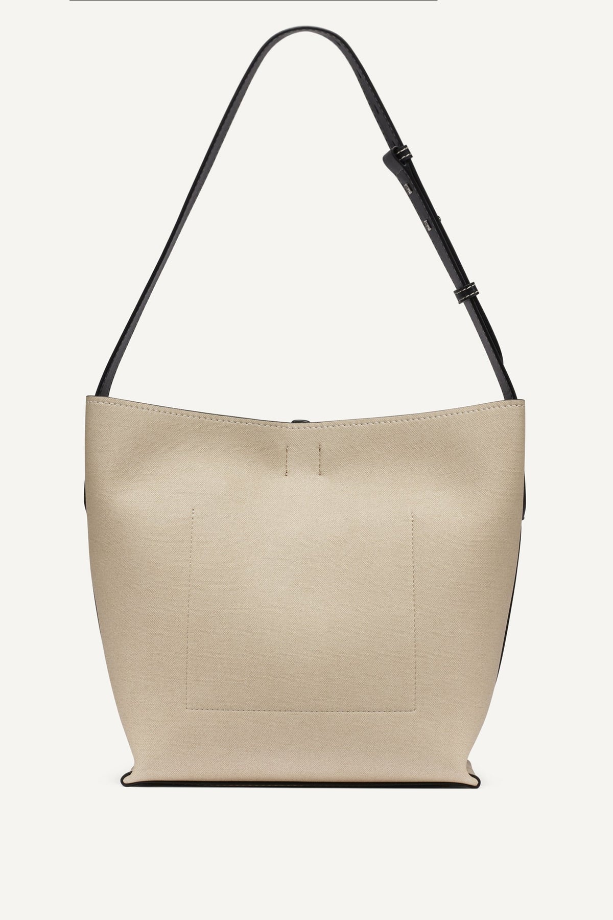 NICOLE LOGO BUCKET BAG Natural/Black | DKNY