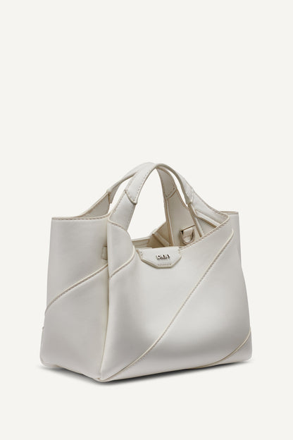 WILLA COLOR-BLOCK MINI SATCHEL Marshmallow | DKNY