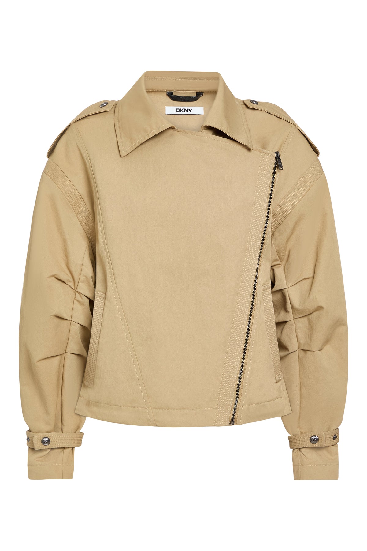MORNINGSIDE BIKER JACKET Travertine | DKNY