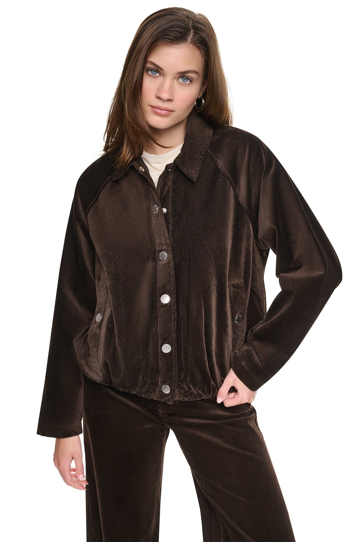 RAGLAN SLEEVE BUBBLE JACKET Eggnog | DKNY