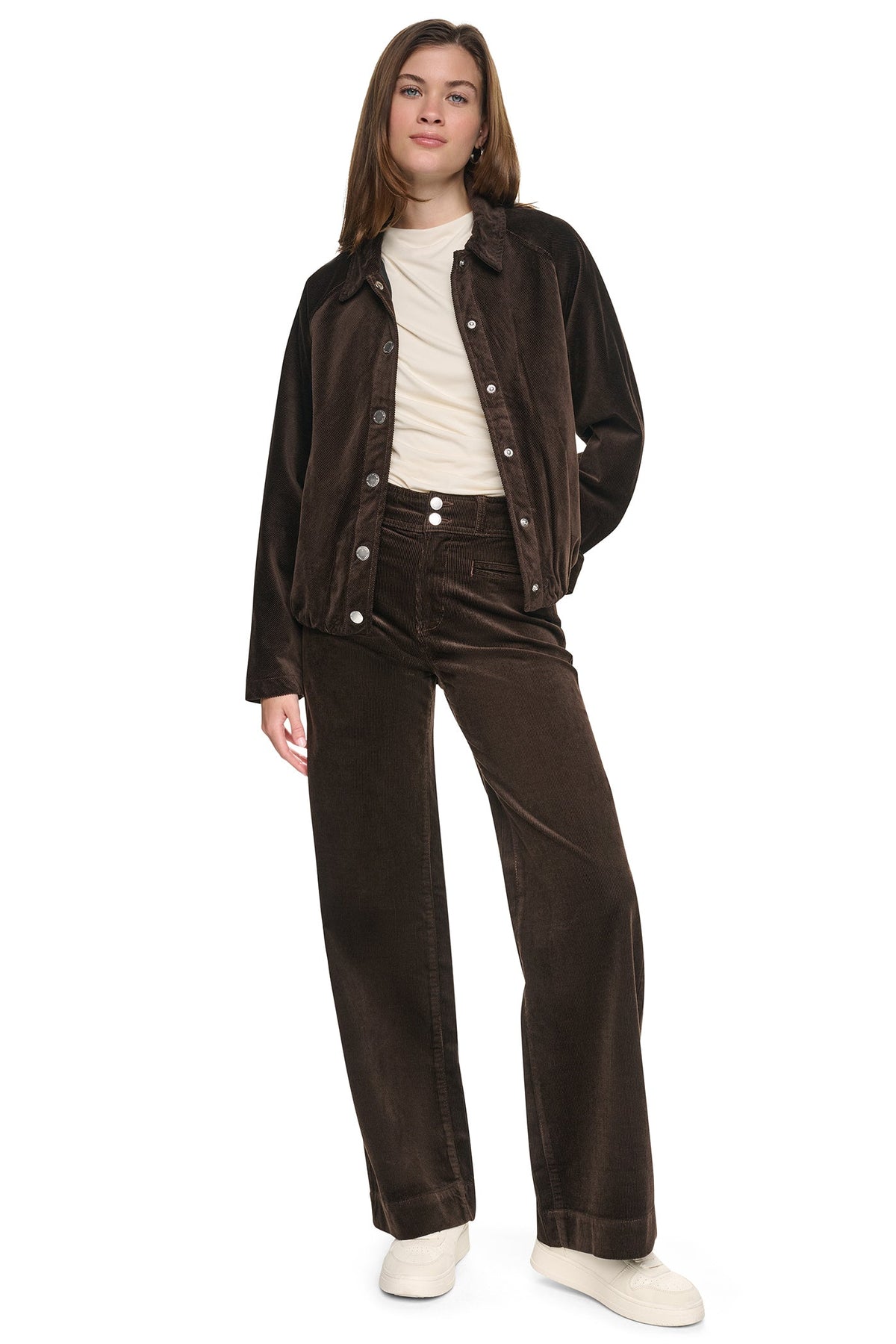 RAGLAN SLEEVE BUBBLE JACKET Eggnog | DKNY
