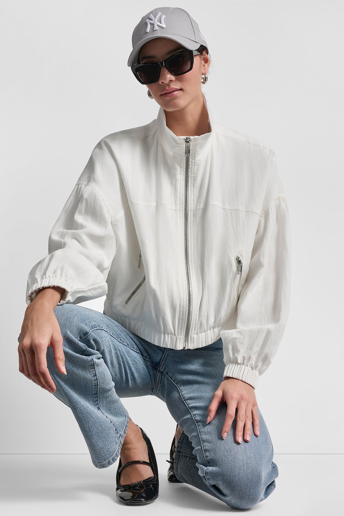 1989 LOGO TRENCH JACKET Ivory | DKNY