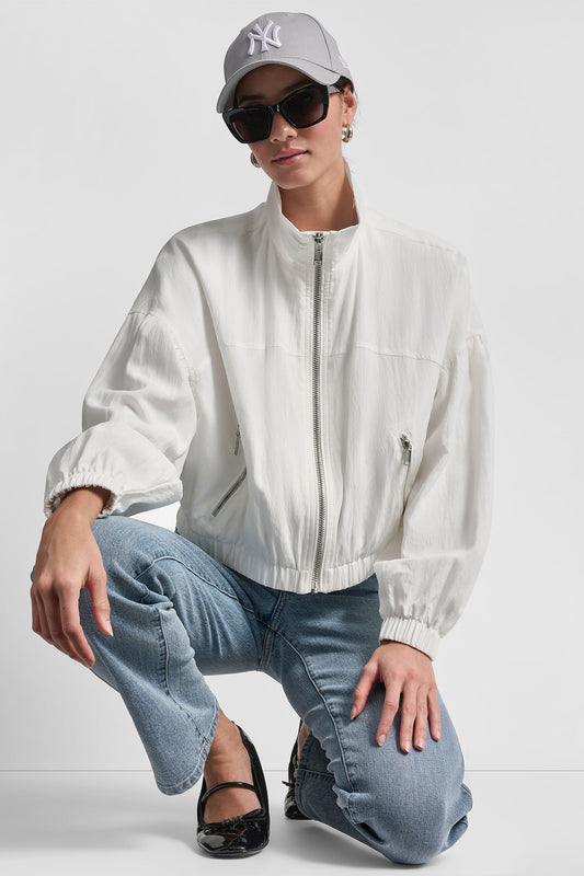 1989 LOGO TRENCH JACKET Ivory | DKNY
