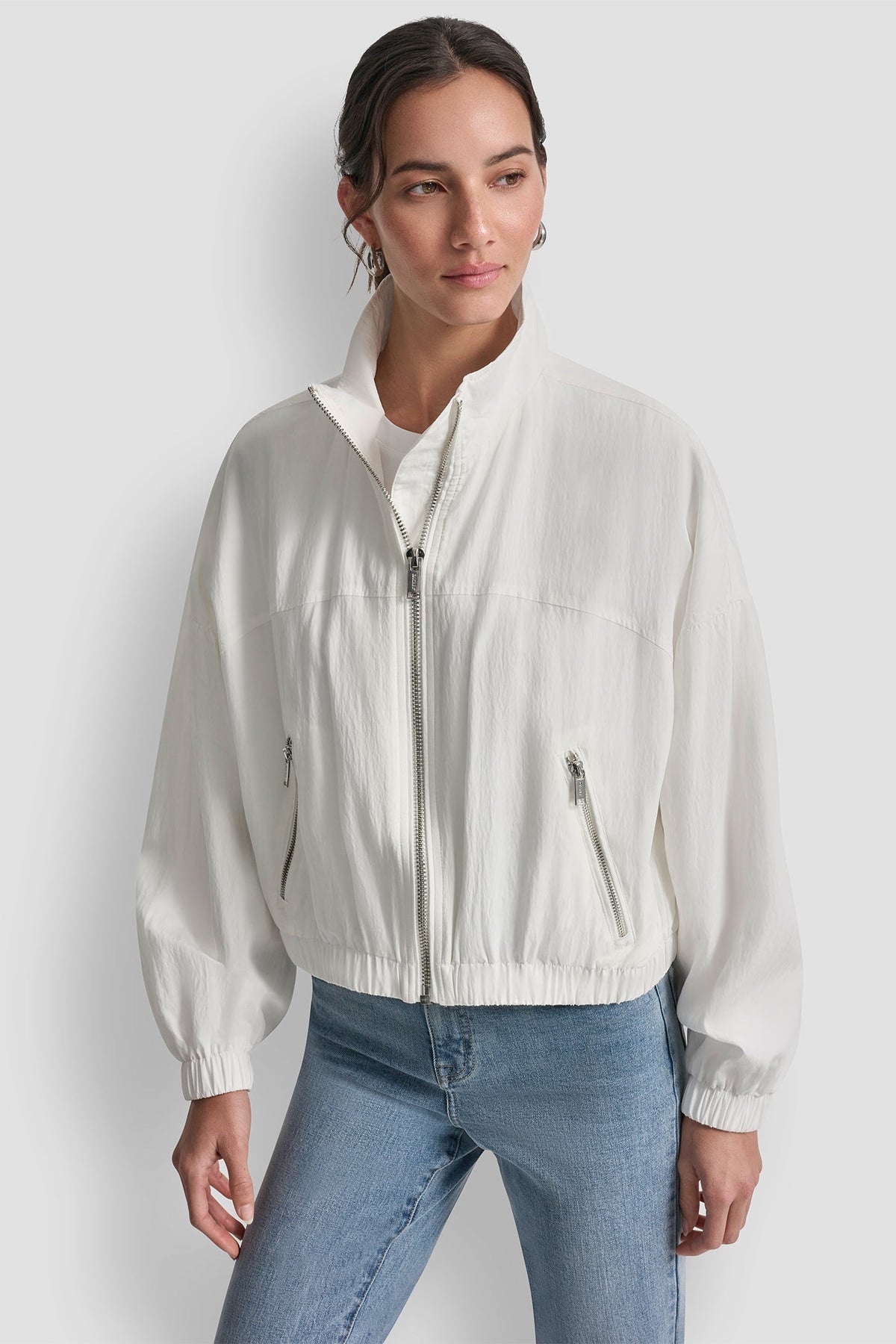 1989 LOGO TRENCH JACKET Ivory | DKNY
