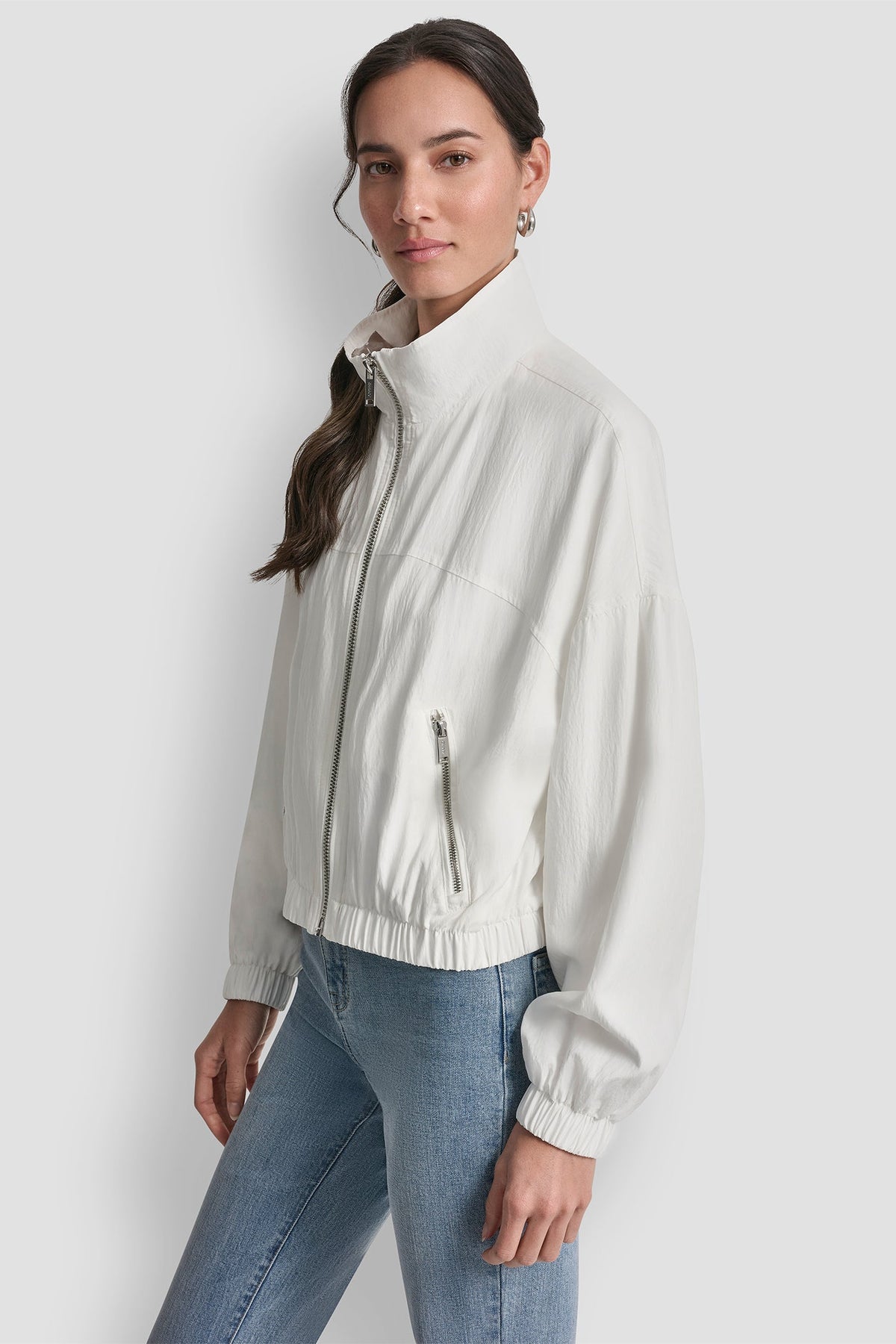 1989 LOGO TRENCH JACKET Ivory | DKNY