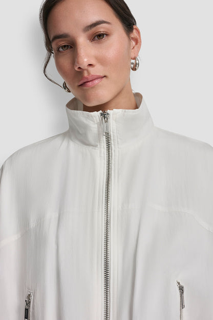 1989 LOGO TRENCH JACKET Ivory | DKNY