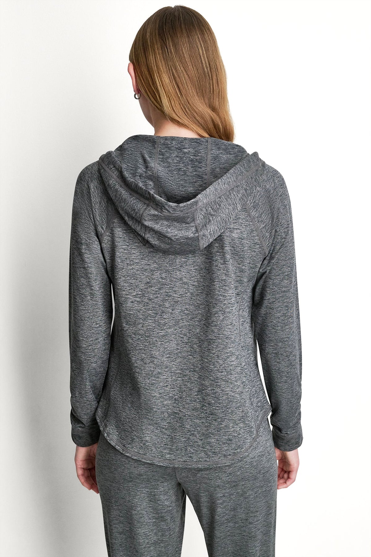SPACEDYE FULL ZIP HOODIE Claret Spacedye | DKNY