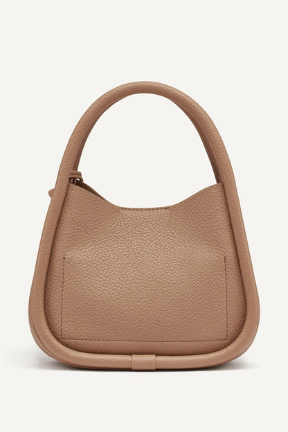 CAPRI HOBO CROSSBODY BAG Black/Silver | DKNY
