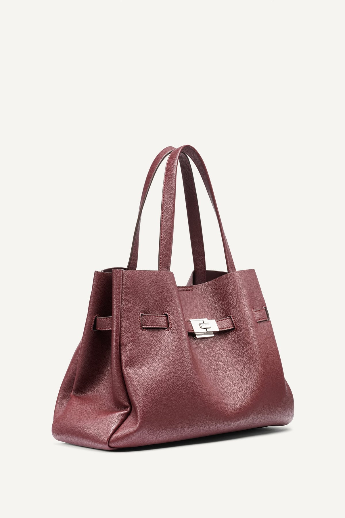 BRYAR LARGE SATCHEL Aged Wine | DKNY