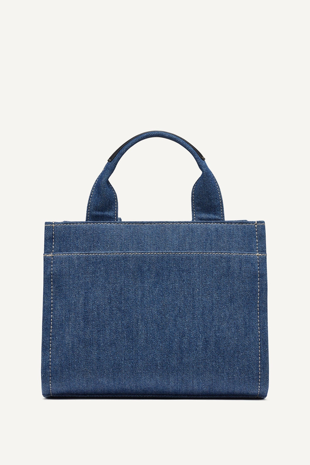 HADLEE SMALL DENIM LOGO TOTE DENIM | DKNY