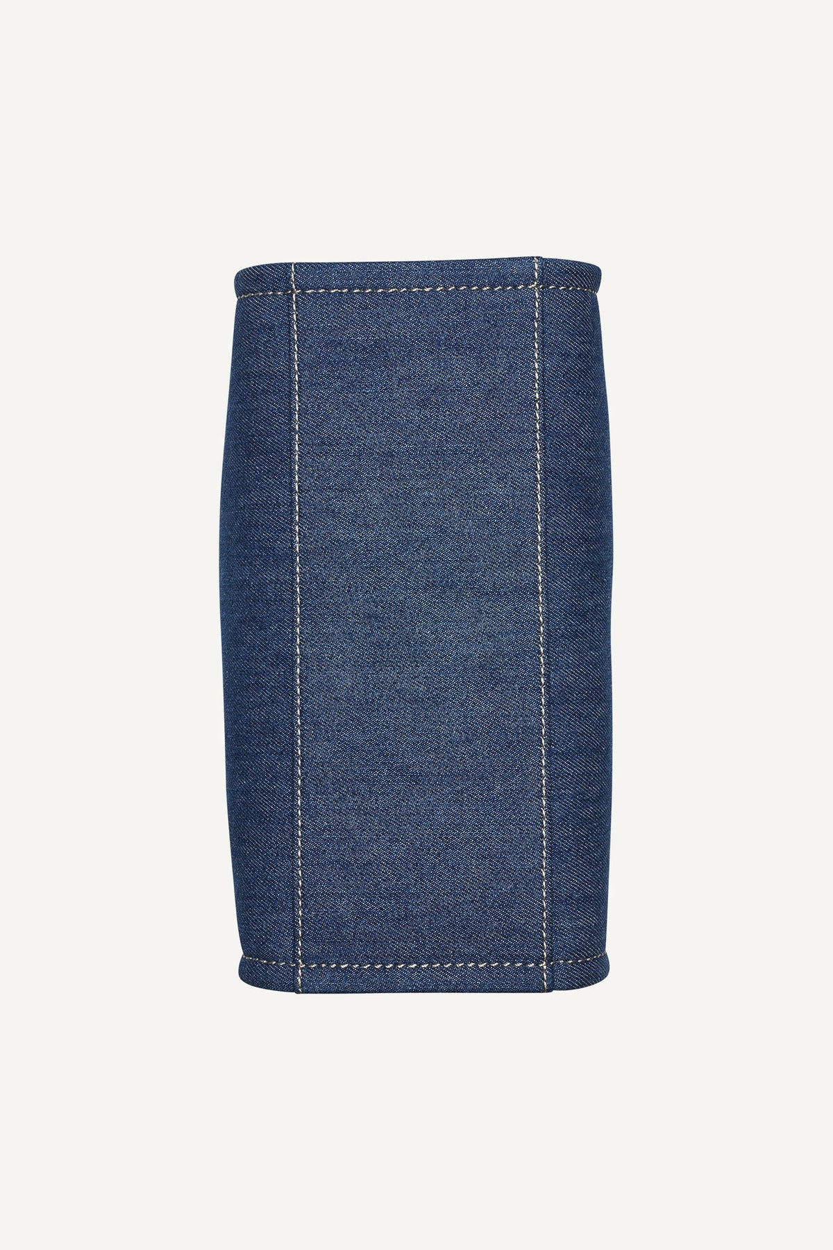 HADLEE SMALL DENIM LOGO TOTE DENIM | DKNY