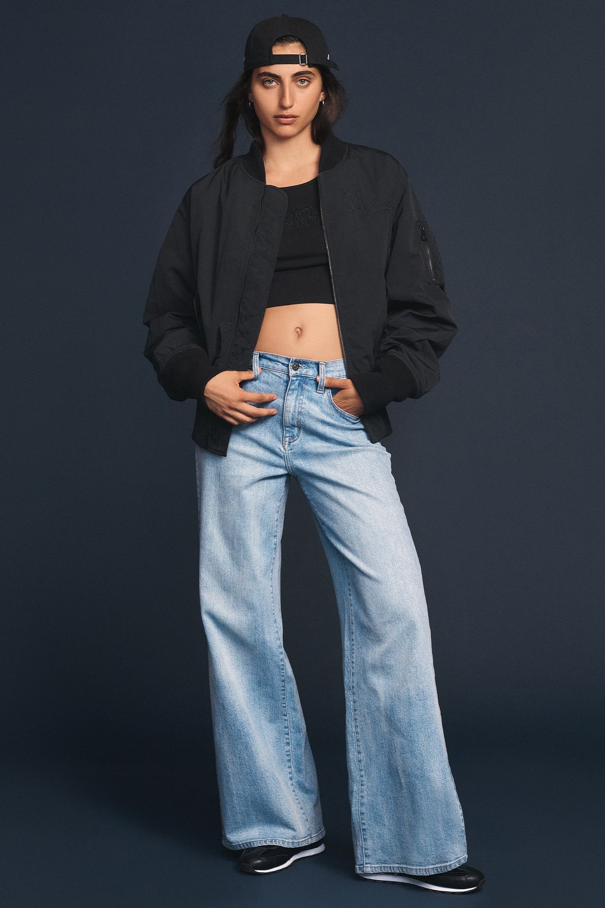 DKNY X YANKEES PLAYER’S JACKET Black | DKNY