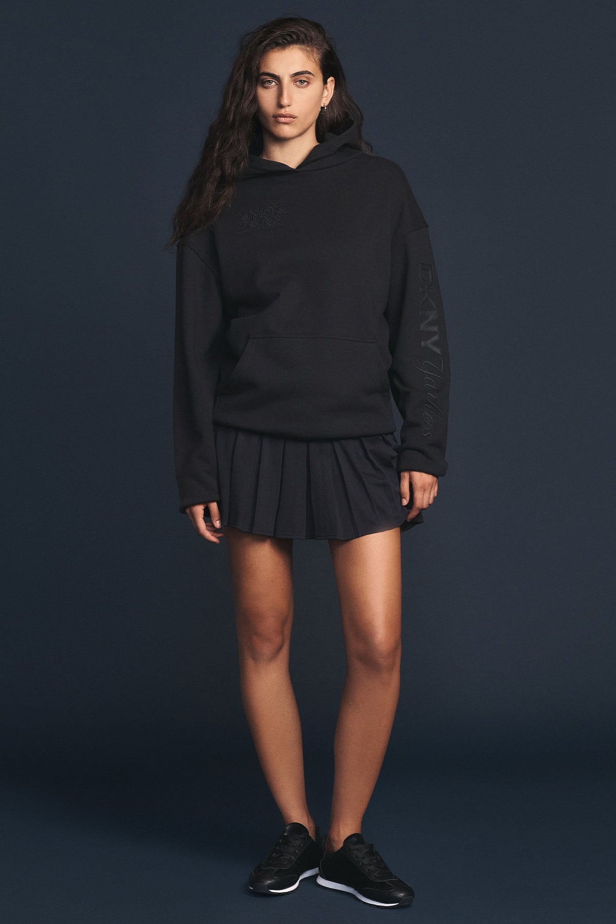 DKNY X YANKEES EMBELLISHED HOODIE Black | DKNY