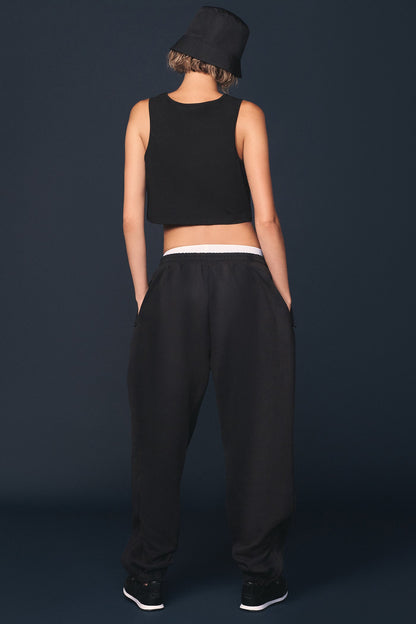 DKNY X YANKEES EMBELLISHED TRACK PANT Black | DKNY