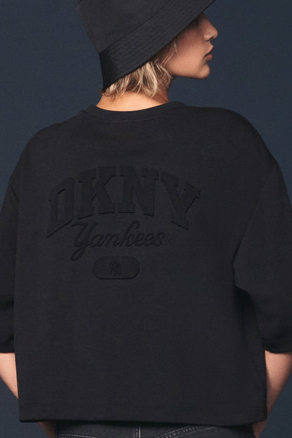 DKNY X YANKEES CROPPED TEE Black | DKNY