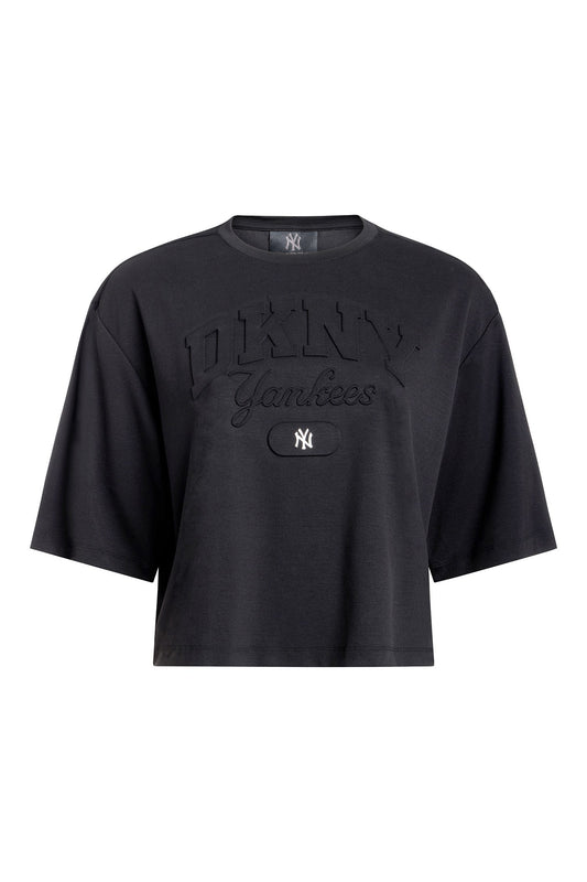 DKNY X YANKEES CROPPED TEE Black | DKNY