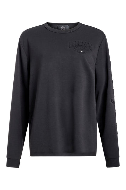 DKNY X YANKEES EMBOSSED TEE Black | DKNY