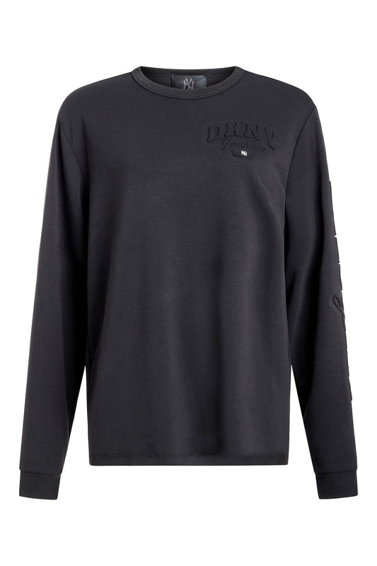 DKNY X YANKEES EMBOSSED TEE Black | DKNY