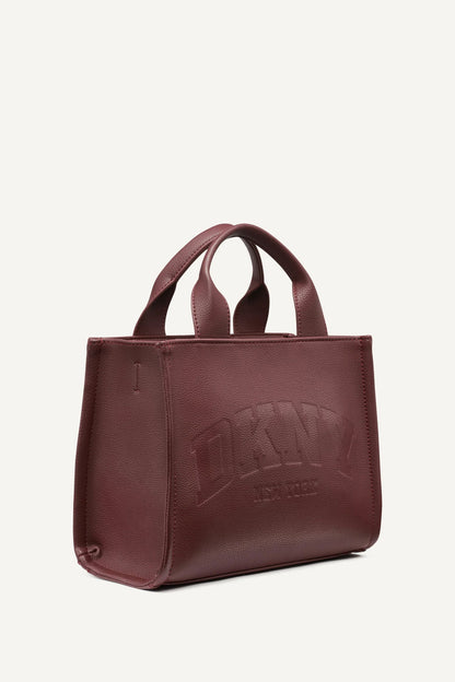 HADLEE SMALL LOGO TOTE AGED WINE | DKNY