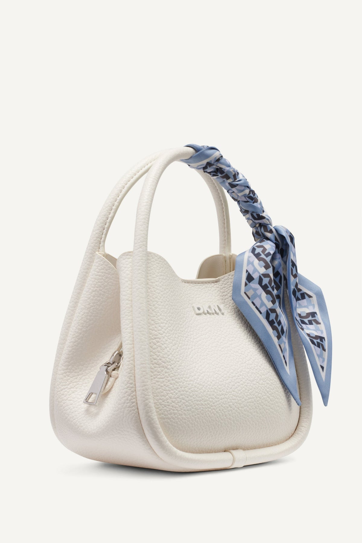 CAPRI MEDIUM HOBO CROSSBODY BAG Marshmallow | DKNY