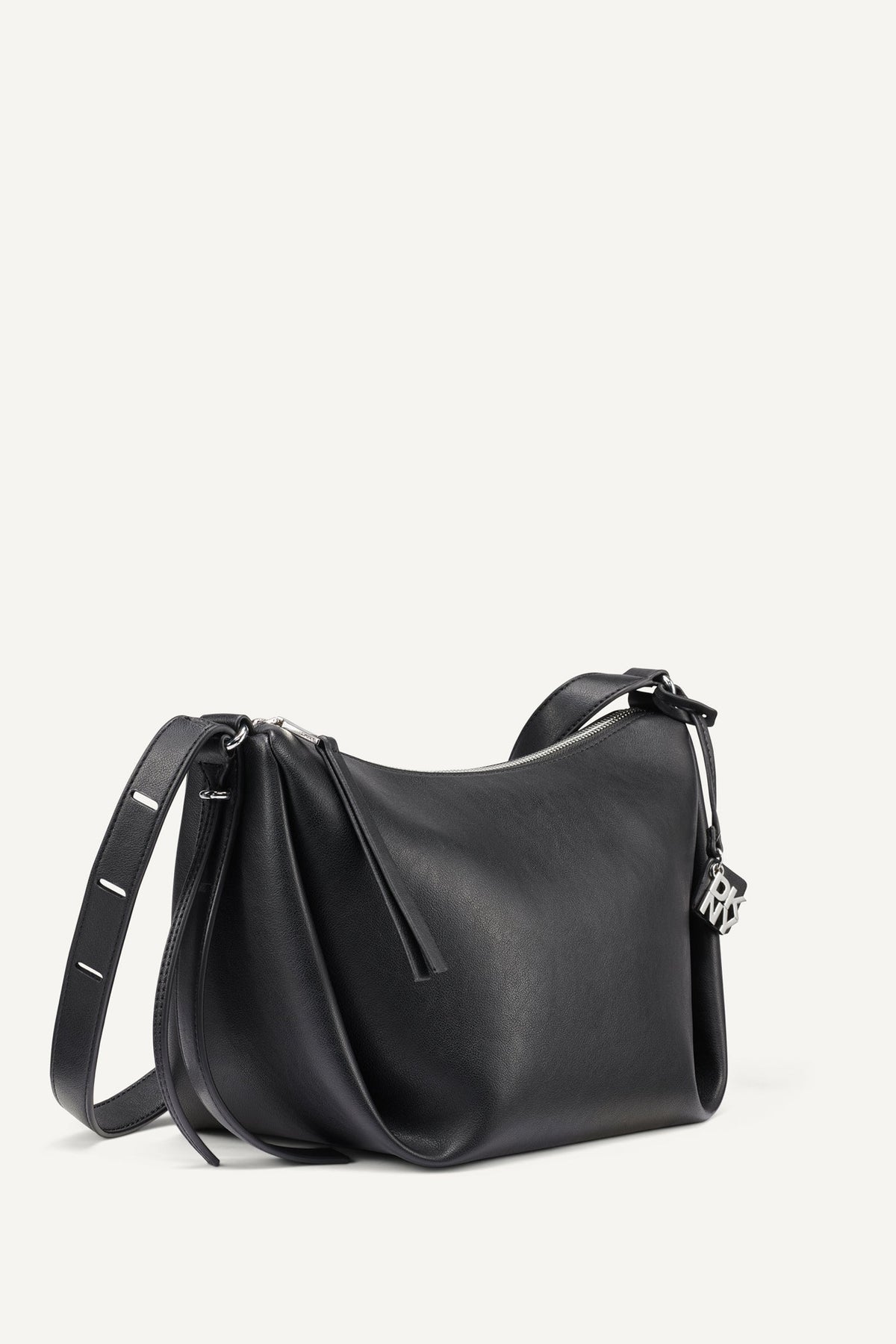 ELICIA CROSSBODY BAG Black/Silver | DKNY