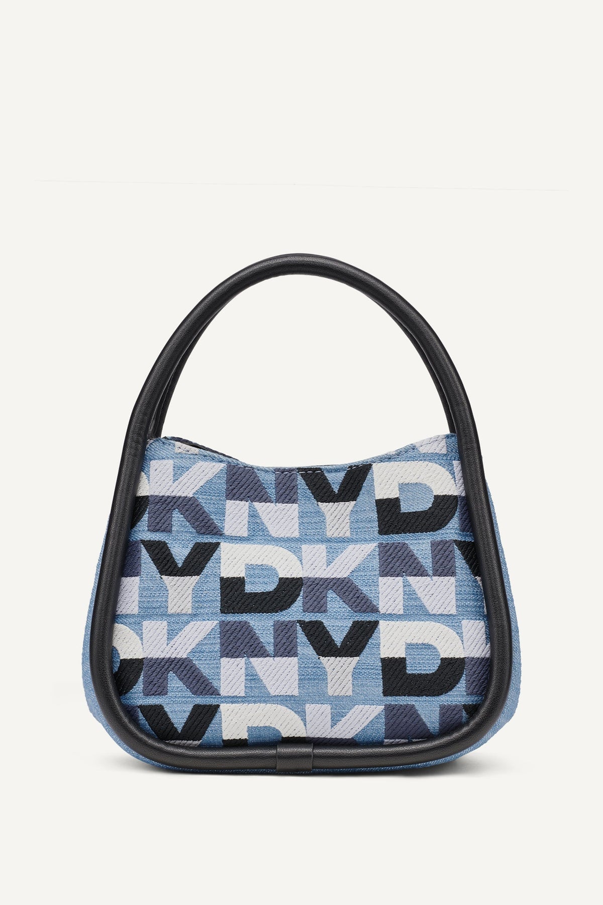 CAPRI DENIM LOGO HOBO CROSSBODY BAG Midnight Combo | DKNY