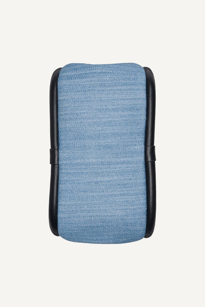 CAPRI DENIM LOGO HOBO CROSSBODY BAG Midnight Combo | DKNY
