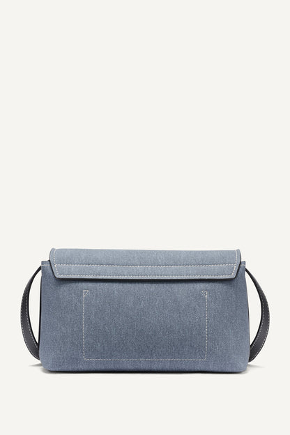 NICOLE DENIM LOGO CROSSBODY BAG Denim | DKNY