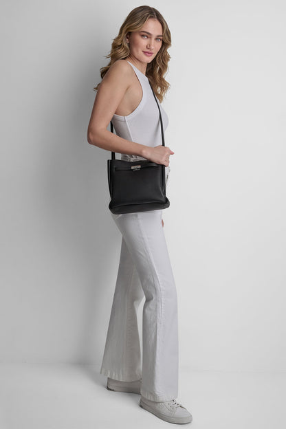 BRYAR CROSSBODY Black/Silver | DKNY