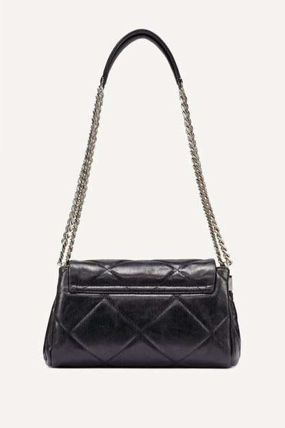 SOHO SMALL FLAP CROSSBODY BAG Coffee Bean | DKNY