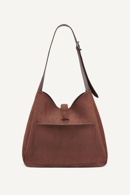 DARIA LARGE HOBO BAG Chocolate | DKNY