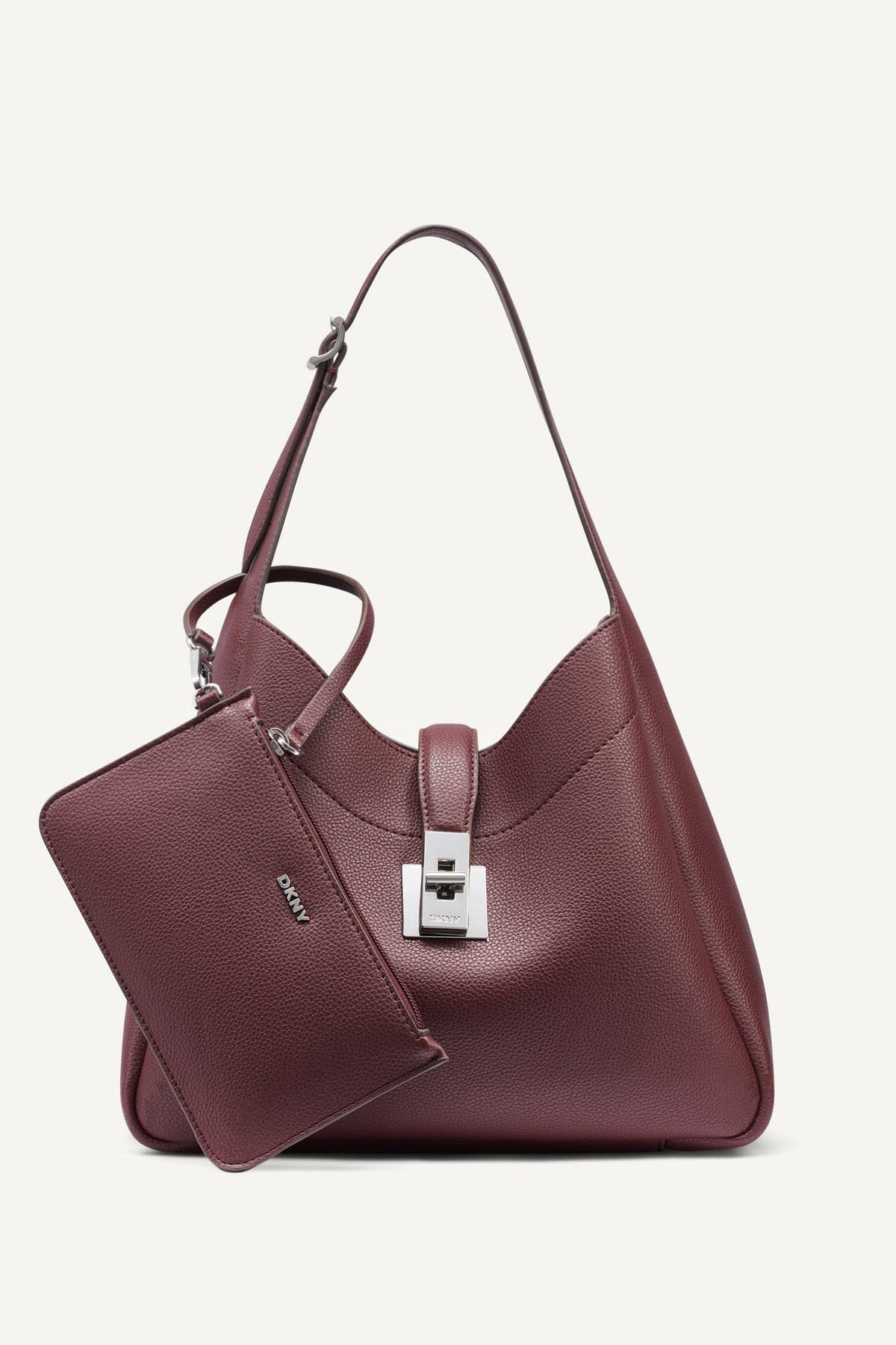 DARIA MEDIUM HOBO BAG Aged Wine | DKNY