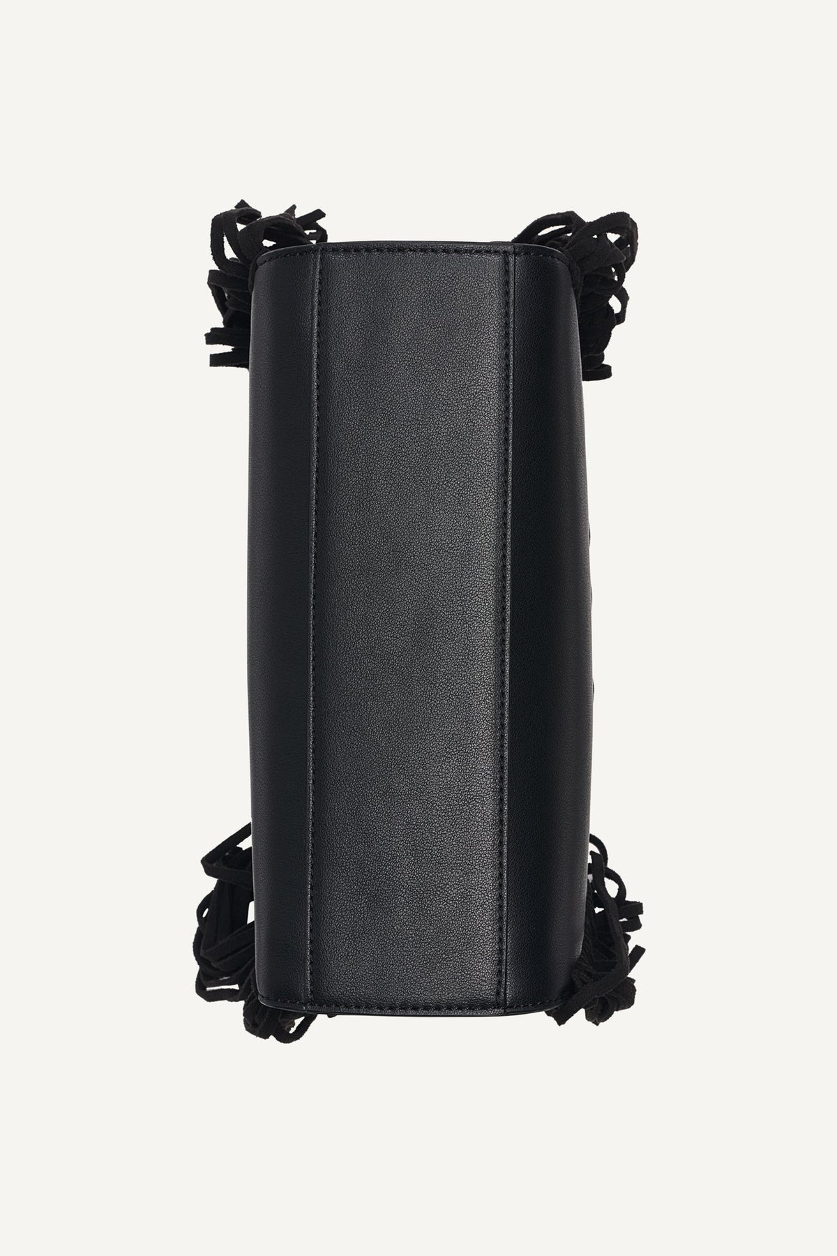 FOSTER SMALL FRINGE SATCHEL Black/Silver | DKNY