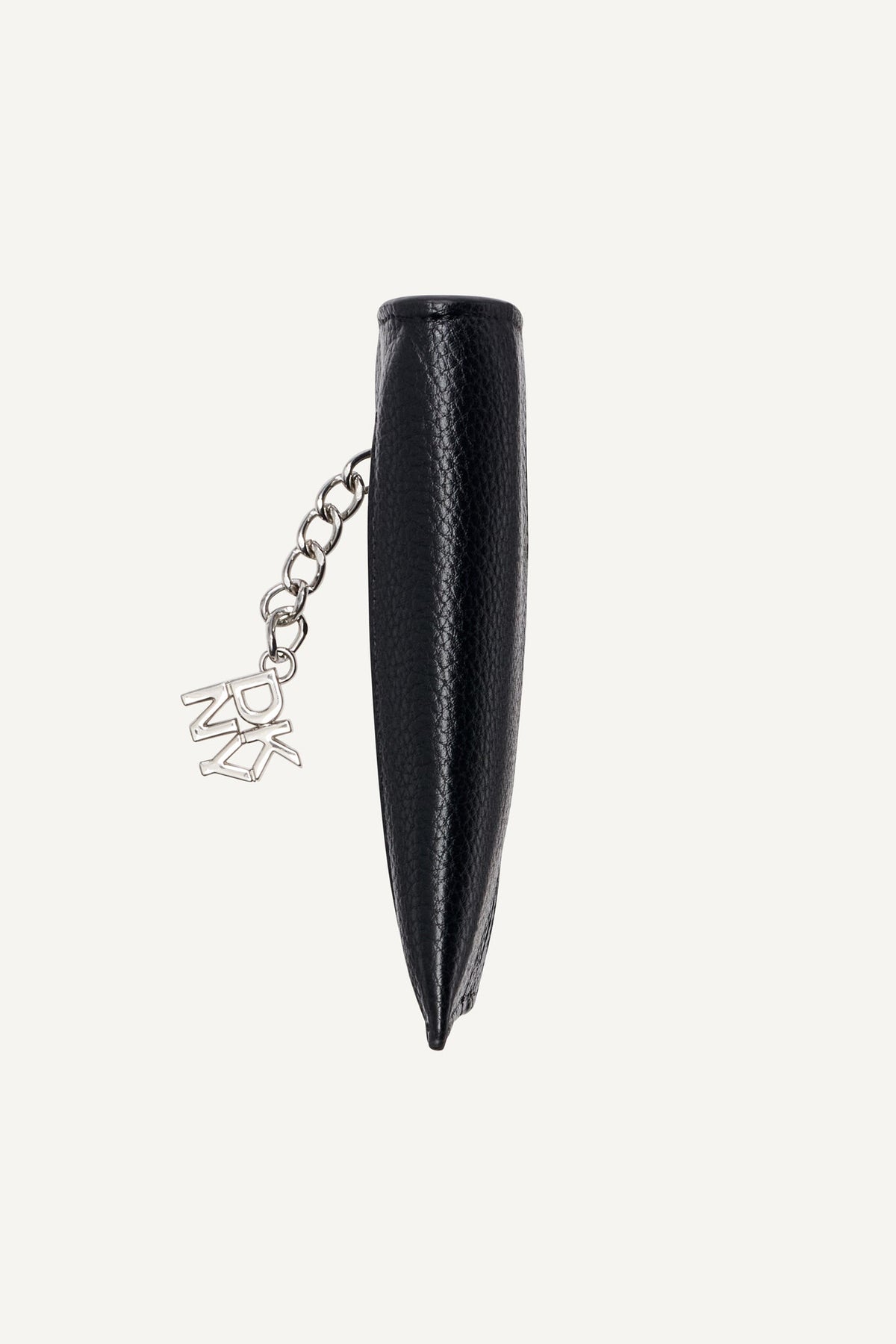 SARAH TOP ZIP CARD HOLDER Black/Silver | DKNY