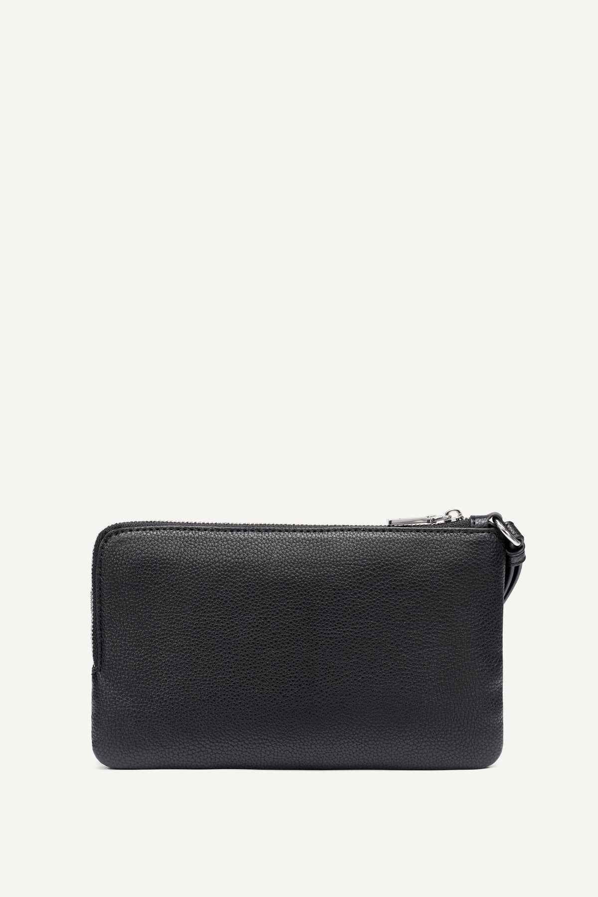 SARAH DUAL ZIP POUCH WRISTLET Denim/Black | DKNY