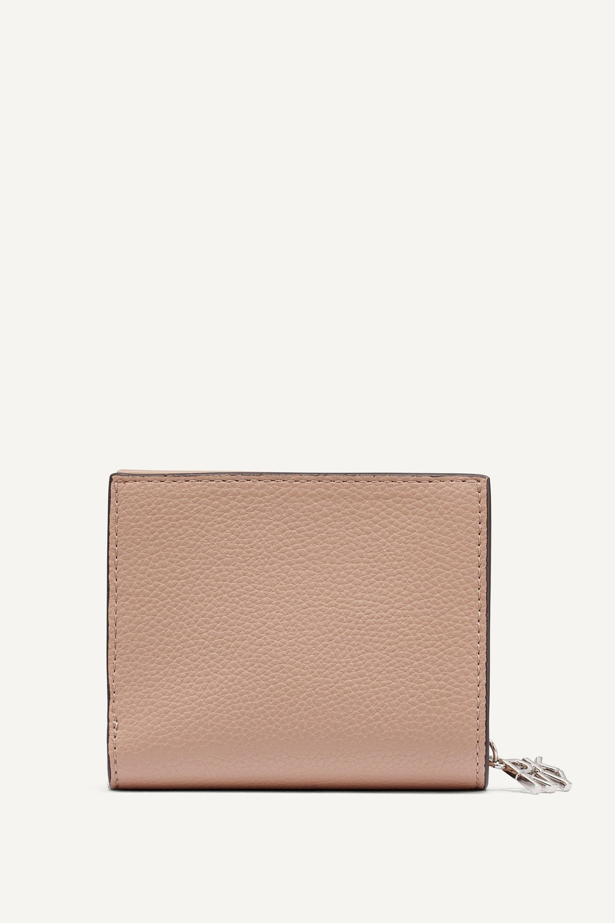SARAH BIFOLD ZIP WALLET Black/Silver | DKNY