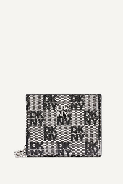 SARAH BIFOLD ZIP WALLET Chino/Cappuccino | DKNY